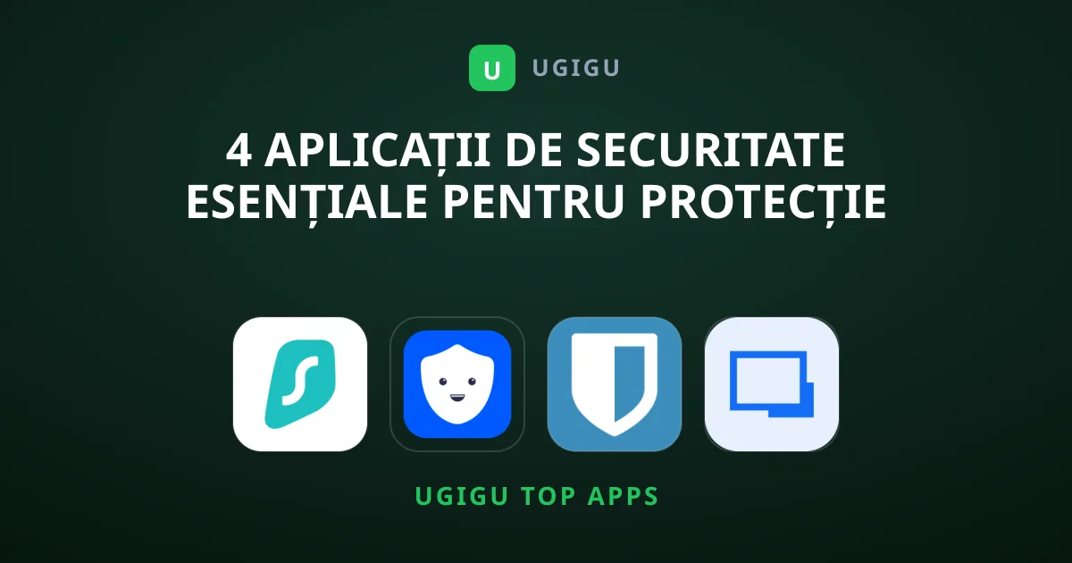 4 Aplicații de Securitate Esențiale pentru Protecție Digitală